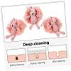 Outanaya 1pc Cartoon Animal Shower Ball Soft Mesh Bath Pouf for Exfoliating Scrub Fun Bath Sponge for Relaxing Showers for Boys and Girls and Adults Pink view 4
