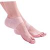 Healeved Silicone Gel Heel Cushion Pads with Breath Holes Moisturizing Foot Protectors for Dry Comfortable Compression Socks for Plantar Fasciitis White view 4