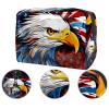 VTGHDEEQ Makeup Bag Small,Makeup Travel Bag,4th of July Independence Day Eagle,Makeup Organizer Bag view 2