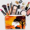 VTGHDEEQ Travel Toiletry Bag,Small Makeup Bag,African Lion and Elephant,Make up Bags for Women view 3