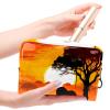 VTGHDEEQ Travel Toiletry Bag,Small Makeup Bag,African Lion and Elephant,Make up Bags for Women view 4