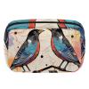 VTGHDEEQ Makeup Bag Small,Makeup Travel Bag,Bird and Geometry,Makeup Organizer Bag view 1