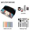 VTGHDEEQ Makeup Bag Small,Makeup Travel Bag,Bird and Geometry,Makeup Organizer Bag view 4