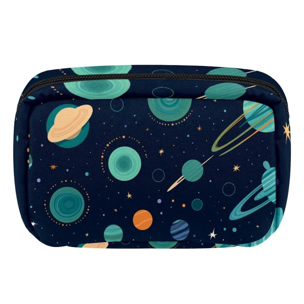 VTGHDEEQ Makeup Bag Small,Makeup Travel Bag,Abstract Universal Planet,Makeup Organizer Bag