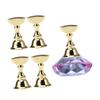 Healeved Elegant Crystal Gem Nail Retain Nail Art Display Shelf Tool Holder for Professional Diy view 1