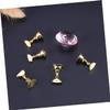 Healeved Elegant Crystal Gem Nail Retain Nail Art Display Shelf Tool Holder for Professional Diy view 3
