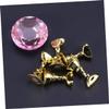 Healeved Elegant Crystal Gem Nail Retain Nail Art Display Shelf Tool Holder for Professional Diy view 4