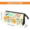 VTGHDEEQ Makeup Bag Organizer,Cosmetic Bags for Women,Animal Unicorn Fox Peacock,Small Makeup Pouch view 2