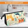 VTGHDEEQ Makeup Bag Organizer,Cosmetic Bags for Women,Animal Unicorn Fox Peacock,Small Makeup Pouch view 4