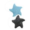Beatifufu 2pcs Boy Girl Bath Sponges Soft Loofah Body Scrubber for Shower Face Cleansing Exfoliating Star Shape with Bamboo Colors Great for Boy Bath view 1