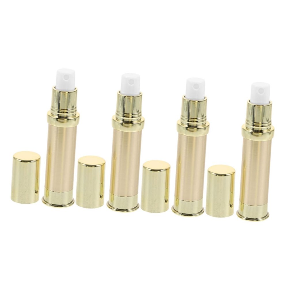 4 Pack 5ml Golden Empty Perfume Sprayer Bottles for Travel