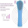 Facial Cleansing Brush, Sonic Vibration Facial Brush, USB Rechargeable, Waterproof Face Scrubber Brush for Deep Cleaning, Exfoliating, Blackhead Removing and Massaging Safe and convenient (Color : B view 4