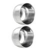 Outanaya 2pcs Practical Stainless Steel Shaving Bowl Shave Mug for Men's Bubble Soap view 1