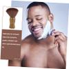 Outanaya 1pc Handle Shaving Brush for Men Personal Care Accessory for Beard Grooming Smooth Shave Lather for Valentine Day Father Day view 2