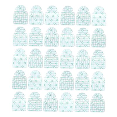 FRCOLOR 30pcs Moisturizing Invisible Heel Stickers for Cracked Dry Feet Ultra-Thin Patches for Skin Care Comfortable and Protective for Shoe Types