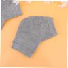 Healeved 2pairs Anti-Crack Gel Heel Socks for Moisturizing Exfoliating Breathable Ankle Protectors for Men Women Grey view 3