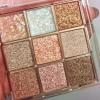 9 Colors Glitter Shimmer Eyeshadow Makeup Palette, Korean Sparkle Neutral Eye Shadow Palettes Highly Pigmented Long Lasting Waterproof Blendable sombras para ojos Pink White Golden Brown Eye Glitter view 1