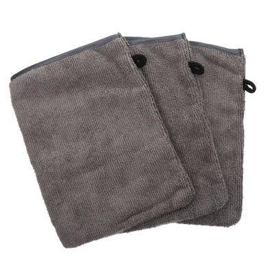 Healeved 3pcs Microfiber Face Cleaning Gloves Gentle Makeup Soft and Skin-friendly for Daily Skincare for Home Use and Travel