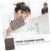 Healeved 3pcs Microfiber Face Cleaning Gloves Gentle Makeup Soft and Skin-friendly for Daily Skincare for Home Use and Travel view 3