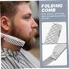Outanaya 1pc Stainless Steel Beard Comb Portable Mini Hair Styling Tool for and Easy to Use for Travel and Daily Grooming view 2