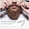 Outanaya 1pc Stainless Steel Beard Comb Portable Mini Hair Styling Tool for and Easy to Use for Travel and Daily Grooming view 3