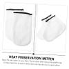 Healeved 2pairs Thickened Gloves Booties for Paraffin Wax Treatment Reusable Skin Care for Home Salon Use Moisture Absorption for Wax Bath Warmer Spa view 2