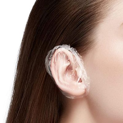 200 Pack Disposable Ear Covers For Shower Ear Protectors Waterproof Ear Covers for Bathing Shower Cover Swimming Ear Drye Bathing Ear for Hair Dye Spa Salon Beauty Treatments