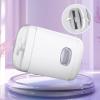 2 in 1 Electric Nail Clipper with Light, Nail Scraps Storage Type C Fast Charging Automatic Nail Cutter,Fingernail Trimmer White, to Use, Light Sound and Vibration Damping view 2