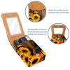 YTYVAGT Lipstick Case,Portable Makeup Bag Cosmetic Pouch,Lipstick Holder Makeup Organizer,Fall Sunflower Pumpkinc Thanksgiving view 4