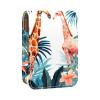 YTYVAGT Lipstick Case,Portable Makeup Bag Cosmetic Pouch,Lipstick Holder Makeup Organizer,Flamingo Giraffe Palm Tree view 1