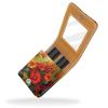 YTYVAGT Lipstick Case,Leather Lip Gloss Lipstick Organizer with Mirror,Mini Lipstick Holder Bag,Daisy Oil Painting Flower view 2