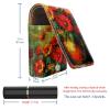 YTYVAGT Lipstick Case,Leather Lip Gloss Lipstick Organizer with Mirror,Mini Lipstick Holder Bag,Daisy Oil Painting Flower view 3