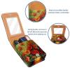 YTYVAGT Lipstick Case,Leather Lip Gloss Lipstick Organizer with Mirror,Mini Lipstick Holder Bag,Daisy Oil Painting Flower view 4