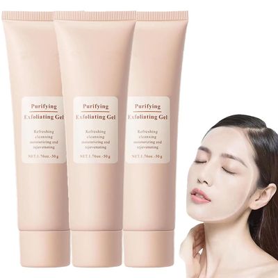 Purifying Exfoliating Gel, Exfoliating Face Scrub, Gentle Body Scrubber Moisturizing Gels, Deep Cleansing Moisturizing Facial Scrub, For All Skin Types (3PCS)