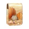 YTYVAGT Lipstick Case,Leather Lip Gloss Lipstick Organizer with Mirror,Mini Lipstick Holder Bag,Beach Conch Shell Starfish view 1
