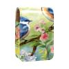 YTYVAGT Lipstick Case,Leather Lip Gloss Lipstick Organizer with Mirror,Mini Lipstick Holder Bag,Birds Flowers Garden River view 1