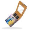 YTYVAGT Lipstick Case,Leather Lip Gloss Lipstick Organizer with Mirror,Mini Lipstick Holder Bag,Animal Colorful Peacock Art Painting view 2