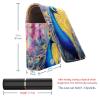 YTYVAGT Lipstick Case,Leather Lip Gloss Lipstick Organizer with Mirror,Mini Lipstick Holder Bag,Animal Colorful Peacock Art Painting view 3