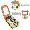 YTYVAGT Lipstick Case,Leather Lip Gloss Lipstick Organizer with Mirror,Mini Lipstick Holder Bag,Abstract Marble Texture view 4