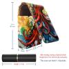 YTYVAGT Lipstick Case,Leather Lip Gloss Lipstick Organizer with Mirror,Mini Lipstick Holder Bag,Watercolor Ocean Devilfish view 3