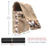 YTYVAGT Lipstick Case,Leather Lip Gloss Lipstick Organizer with Mirror,Mini Lipstick Holder Bag,Beach Sand Shell view 3