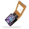 YTYVAGT Lipstick Case,Leather Lip Gloss Lipstick Organizer with Mirror,Mini Lipstick Holder Bag,Ethnic Style Eye Hand Mandala view 2