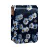 YTYVAGT Lipstick Case,Leather Lip Gloss Lipstick Organizer with Mirror,Mini Lipstick Holder Bag,White Daisy Flowers view 1