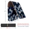 YTYVAGT Lipstick Case,Leather Lip Gloss Lipstick Organizer with Mirror,Mini Lipstick Holder Bag,White Daisy Flowers view 3