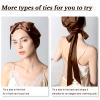 100% Mulberry Silk Bonnet for Sleeping Women, 22 Momme Grade-6A Hair Wrap with Elastic Stay& Tie Band On Head for Hair Care Short Long Curly Hair view 2