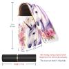 YTYVAGT Lipstick Case,Leather Lip Gloss Lipstick Organizer with Mirror,Mini Lipstick Holder Bag,Unicorn with Floral view 3