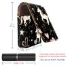 YTYVAGT Lipstick Case,Leather Lip Gloss Lipstick Organizer with Mirror,Mini Lipstick Holder Bag,Unicorn with Black view 3
