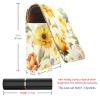 YTYVAGT Lipstick Case,Leather Lip Gloss Lipstick Organizer with Mirror,Mini Lipstick Holder Bag,Colorful Floral Sunflower Plant view 3