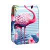 YTYVAGT Lipstick Case,Portable Makeup Bag Cosmetic Pouch,Lipstick Holder Makeup Organizer,Floral Tropical Pink Flamingos view 1