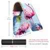 YTYVAGT Lipstick Case,Portable Makeup Bag Cosmetic Pouch,Lipstick Holder Makeup Organizer,Floral Tropical Pink Flamingos view 3